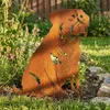 Edelrost Rottweiler - Rost Deko Hund Rostfigur Gartendeko Produktbild-Vorschau 2