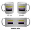 Non binary Flagge Gleichberechtigung Glitzer-Kaffeebecher Produktbild-Vorschau 4