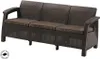 Gartenmöbel Keter Corfu love seat max Dreisitzer-Sofa braun Produktbild-Vorschau 1