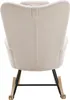 MODFU Fauteuil à Bascule Blanc avec Repose-Pieds et Voir les images du produit 9
