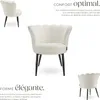 Fauteuil STELLA 67 x 64 x 76 cm - Fourrure synthétique Voir les images du produit 3