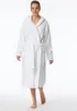 Schiesser peignoir essentials bathrobe with hood navy Voir les images du produit 14