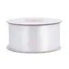 Doppelseitiges Satinband 38mm x 20m Rolle Weiß Produktbild-Vorschau 1