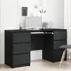 vidaXL Scrivania con contenitore, nero effetto rovere, 140 Anteprima dell’immagine prodotto 2