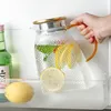 Wasserkrug Karaffe Glas mit Edelstahl-Deckel Produktbild-Vorschau 3