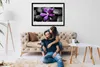 Bild 100x70 MDF-Rahmen Wandkunst Blumen-Stones-Kunst Produktbild-Vorschau 2