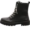 Side view of a black lace-up boot. Voir les images du produit