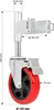 Rullo per cancello Wiltec con freno fino a 150 kg di Anteprima dell’immagine prodotto 5