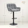 HOMCOM Barhocker 2er-Set Tresenhocker Höhenverstellbar Produktbild-Vorschau 3