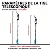 Tronçonneuse sans fil 2-en-1 avec guide-chaîne télescopique Voir les images du produit 2