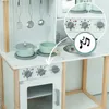 Mamabrum Kinderküche aus Holz mit Mikrowelle, Backofen & Produktbild-Vorschau 3