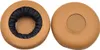 Two brown ear pads for headphones are shown against a white background. Produktbild-Vorschau