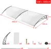 JOIEYOU 300 x 100 cm stříška na vchodové dveře oblouková Náhled obrázku produktu 2