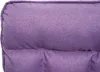 A close-up view of a purple upholstered cushion. Produktbild-Vorschau