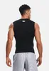 A man wearing a black sleeveless shirt and grey shorts, viewed from the back. Náhľad obrázku produktu
