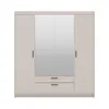 AX LIVING Beige Kleiderschrank mit Spiegel Storicos 4T Produktbild-Vorschau 2
