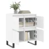vidaXL Kredens biały 60x35x70 cm Materiał drewnopochodny Podgląd zdjęcia produktu 4