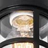 Decken  und Wandleuchte Schwarz mit Klarem Schirm IP54 Kiki Produktbild-Vorschau 6