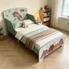 Kinderbett Grün mit Bären & Bergmotiv, beidseitigem Produktbild-Vorschau 4