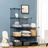 HOMCOM Étagère modulable meuble de rangement cube avec 9 Voir les images du produit 2