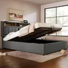 Letto imbottito 140x200, con porta USB-C, funzione di Anteprima dell’immagine prodotto 12