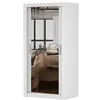 Kleiderschrank Schwebetürenschrank Schrank 100cm Weiß/Weiß Produktbild-Vorschau 2
