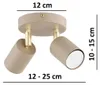 KAR-LIGHTING Deckenstrahler 2-flammig Beige/Ecru aus Metall Produktbild-Vorschau 2