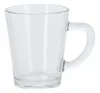 A clear glass mug with a handle is shown against a white background. Voir les images du produit