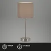 Lampe de table BRILONER LEUCHTEN FABRIC, 25 W, IP20, taupe, Voir les images du produit 6