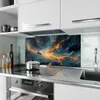 Küchenrückwand Spritzschutz Glas mit Motiv Feuer und Wasser Produktbild-Vorschau 2
