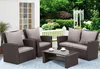 Rattan Gartenmöbel Set,Rattanmöbel Balkonmöbel wetterfestes Produktbild-Vorschau 14