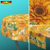 Tischdecke 100x100cm Rund Orange abwaschbar Granada Stoff Produktbild-Vorschau 6