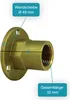 Wandscheibe 1/2" Durchgang, Gerade, Messing CW617N, IG x IG Produktbild-Vorschau 5