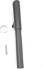 A gray pen body with a clip and two small metal pieces on a white background. Podgląd zdjęcia produktu