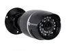 A black security camera with infrared LEDs is shown against a white background. Produktbild-Vorschau