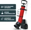 Rohrreinigungsspumpe mit 3 Aufsätzen [2L] - Abflusspumpe Produktbild-Vorschau 3