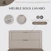 Rodan | Armoire salle bain 100 cm | Beige Mat - Bois | Voir les images du produit 2