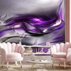 Vlies Fototapete - Purple Swirls 350x245 cm Abstrakt Produktbild-Vorschau 1