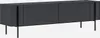 A dark gray TV cabinet with black legs and handles, shown against a white background. Anteprima dell’immagine prodotto