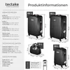 tectake Hartschalenkofferset 4-teilig mit drehbaren Rollen Produktbild-Vorschau 5
