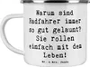 Mr. & Mrs. Panda becher emaille Spruch Radsport Glück - Produktbild-Vorschau 1