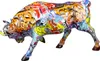 Gilde Figur, Stier, "Street Art", Graffiti, Kunstharz, Voir les images du produit 4