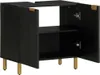 vidaXL Vanity unit black 62x33x58 cm materiál na báze dreva Náhľad obrázku produktu 1