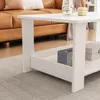 Tavolino bianco moderno con ripiano, salotto, loft, grande, Anteprima dell’immagine prodotto 7