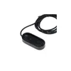 A black USB charging cable and adapter for a fitness tracker. Produktbild-Vorschau