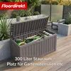 Floordirekt Gartenbox Holz-Optik wetterfeste Kissenbox 300L Produktbild-Vorschau 3