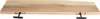 Wandregal Akazienholz natur massiv 80x20 cm Holzregal Produktbild-Vorschau 7