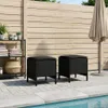vidaXL Tabourets de jardin, lot de 2, noir, 38 x 38 x 45 Voir les images du produit 3