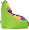 Ecopuf, Keiko Patchwork Sessel Outdoor, Sitzsack, Olivgrün Produktbild-Vorschau 3