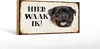 Holzschild Spruch 27x10cm holländisch Hier Waak ik Produktbild-Vorschau 2